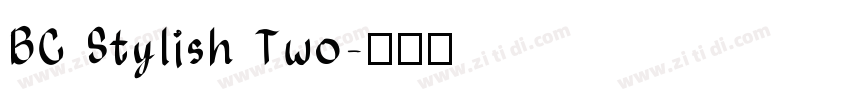BC Stylish Two字体转换